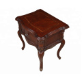 High quality solid wood accent bedside lightstand table with drawers